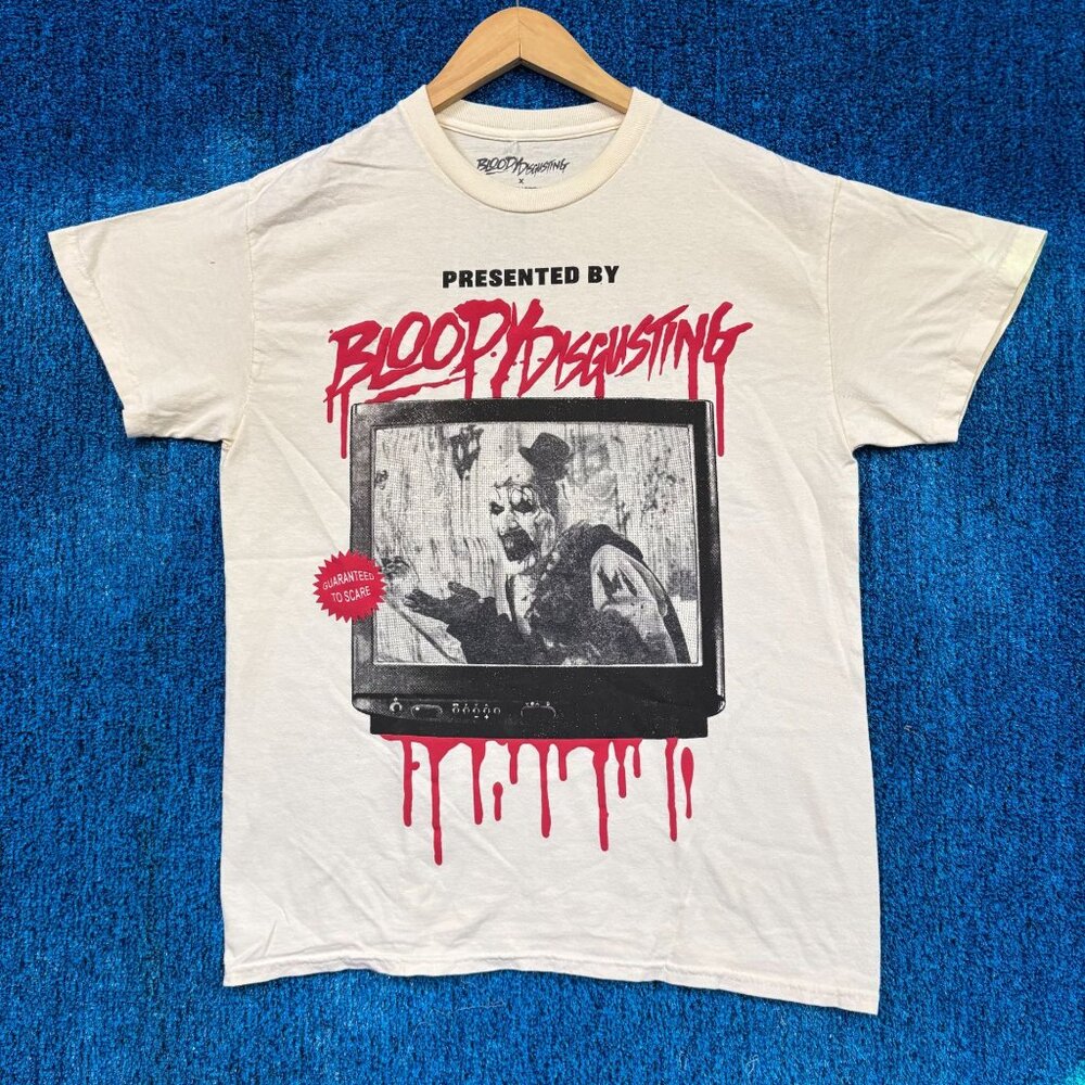 Bloody Disgusting x Terrifier Art the Clown Horror Tee M